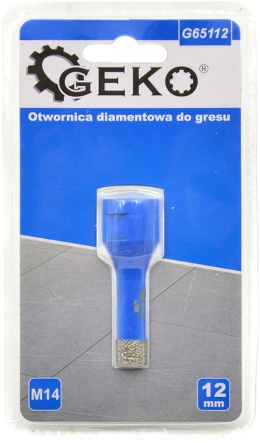 Geko Krono grąžtas M14 Plytelėms, Skersmuo 12mm
