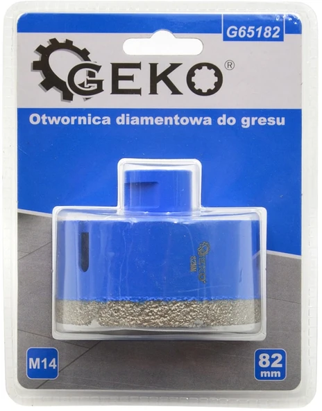 Geko Krono grąžtas plytelėms M14 82mm