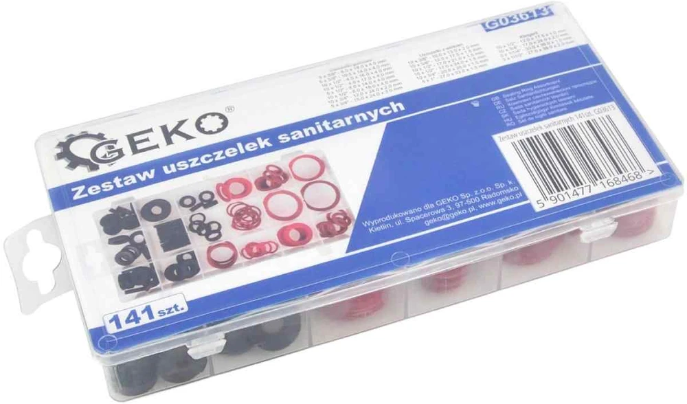 Sanitarinės sandarikliai Geko Rinkinys 141vnt (24)
