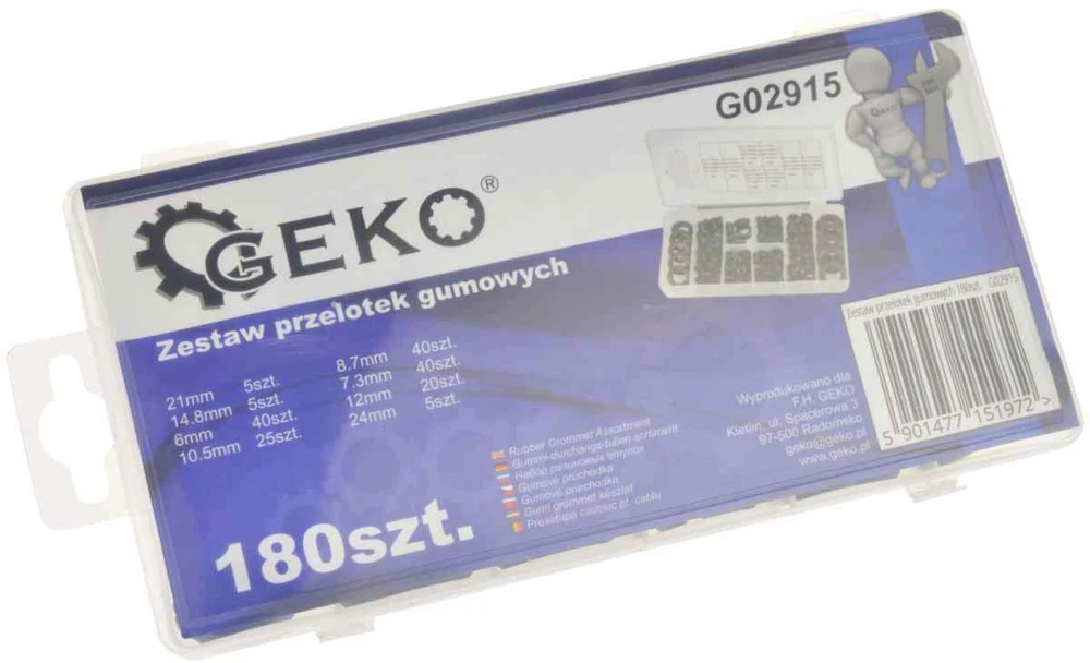 Geko Guminės tarpinės 180 vnt. komplektas