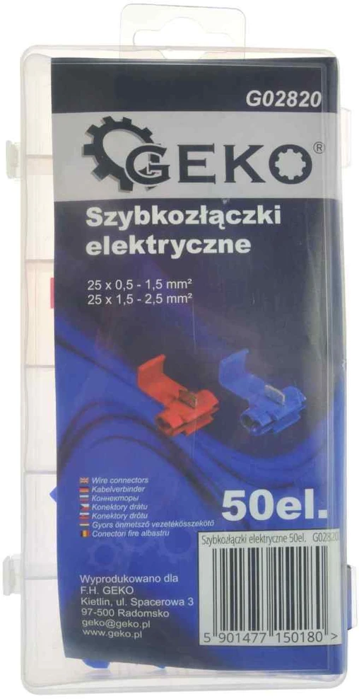 Geko Electrical Quick Connectors 50 vnt (20) G02820