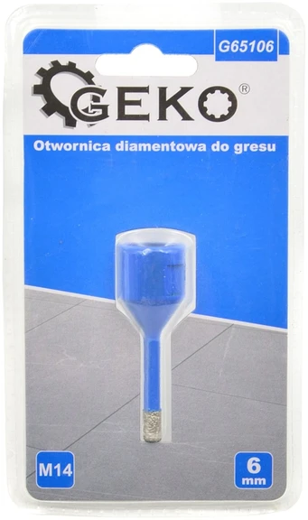 Geko Krono grąžtas plytelėms M14, 6mm