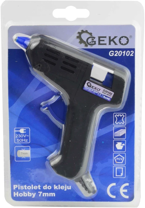 GEKO Pistoletas klijavimui karštu būdu HOBBY 7mm 15W