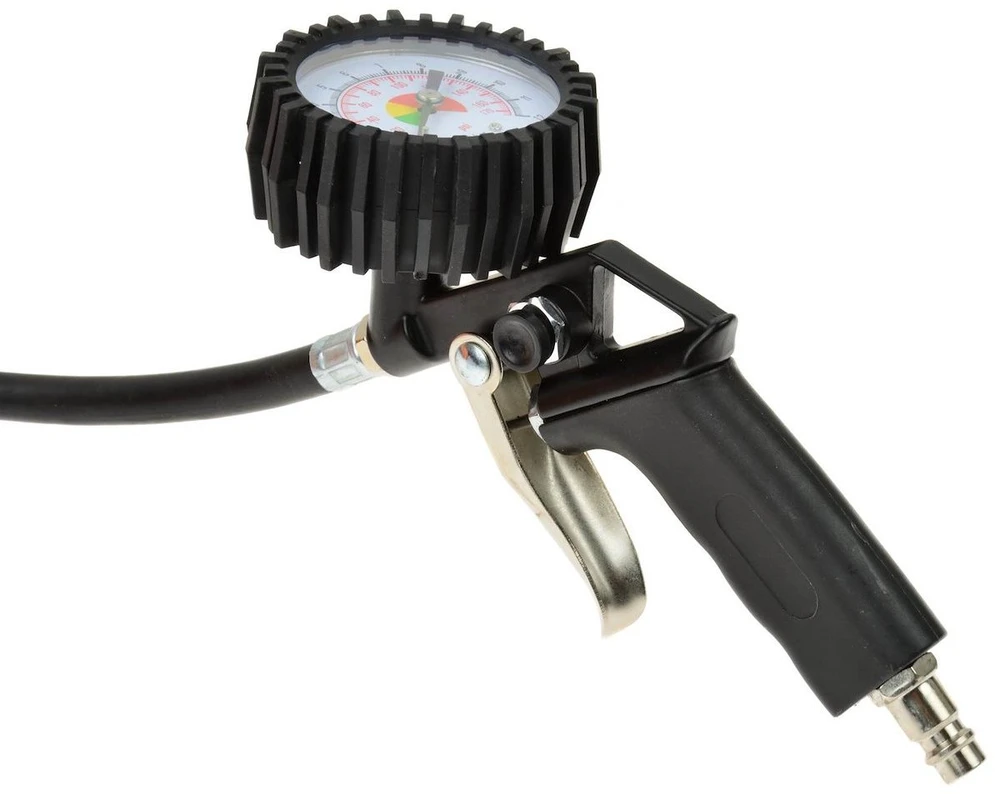 PISTOLET DO POMPOWANIA Z MANOMETREM GEKO