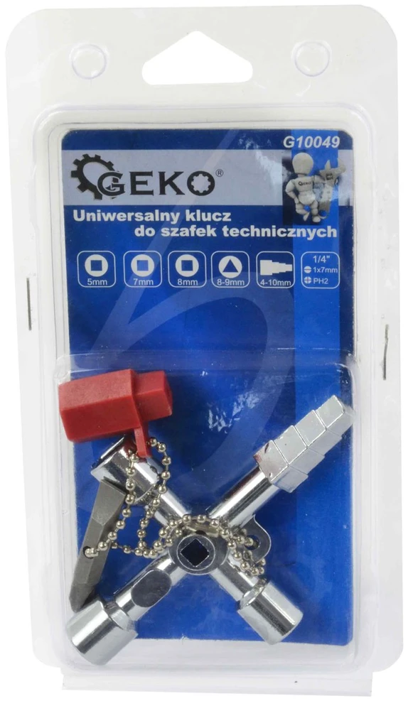 Techninių spintelių raktas GEKO 170x90x15mm