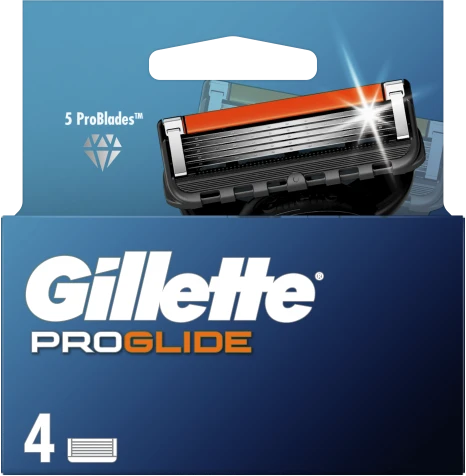 Gillette Fusion Proglide keičiamosios skutimosi galvutės, 4 vnt.