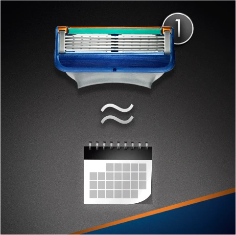 Gillette Fusion5 skustuvo vyrams peiliukai, 4 vnt.