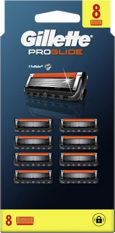 Gillette Fusion ProGlide skustuvo vyrams galvutės, 8 vnt.