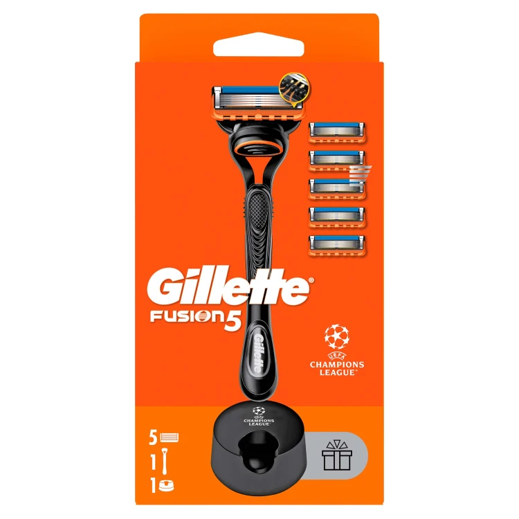 Skustuvas vyrams Gillette Fusion + 5 galvutės