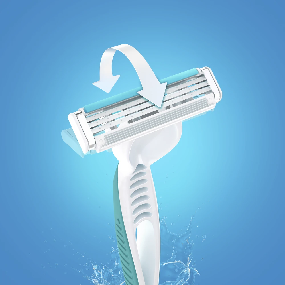 Gillette Venus 3 Sensitive Vienkartiniai Skustuvai Moterims, 6, Vnt. Pakuotė