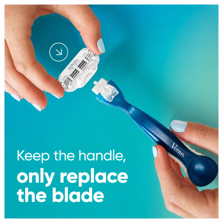 Gillette Venus Smooth Skustuvo Keičiamos Galvutės, 12 vnt.