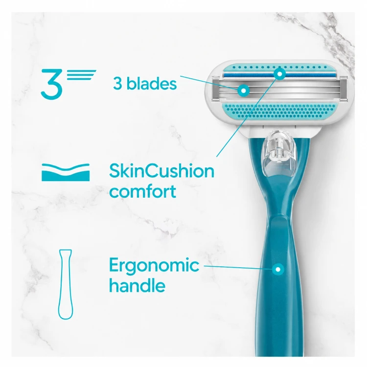 Gillette Venus Smooth Skustuvo Keičiamos Galvutės, 12 vnt.