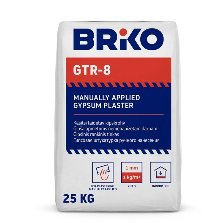 Briko rankinis gipso tinkas GTR-8 25KG