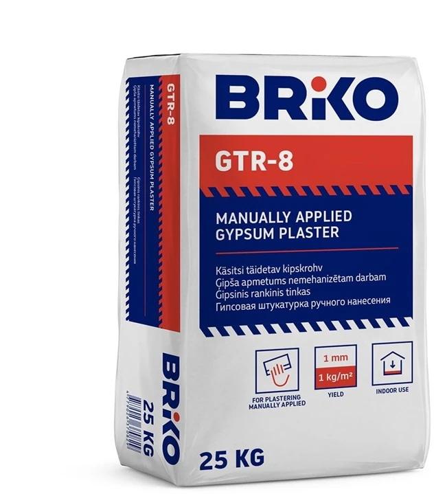 Briko rankinis gipso tinkas GTR-8 25KG