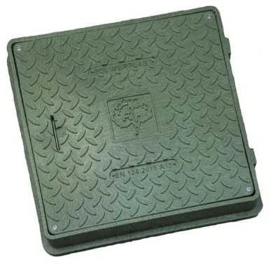 Gm Plasta Gm_Plasta Kvadratinis kanalizacijos liukas, 650x650 mm A15 žalias