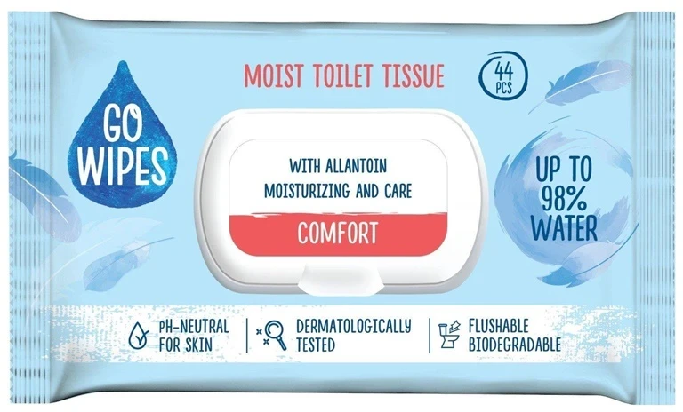 GOWIPES Tualetinis popierius Go Wipes Comfort, drėgnas, 1 sl