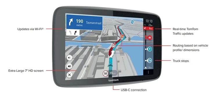 TomTom GO Expert Plus 7" GPS navigacija sunkvežimiams ‎1YD7.002.20