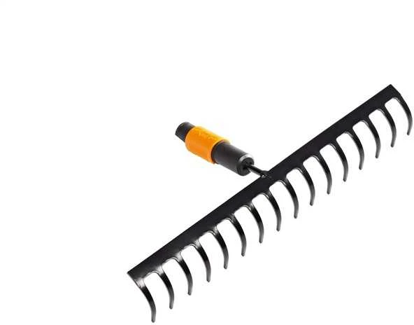 Grėblys universalus Fiskars Quikfit 135512/1000654, be koto, 400 mm, juoda sp./oranžinė sp.