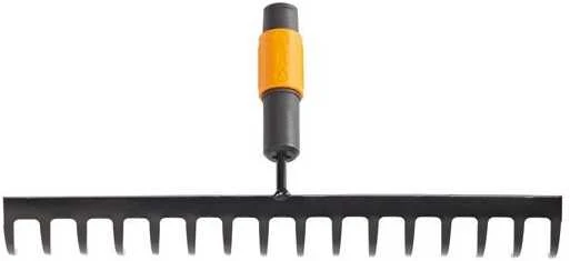 Grėblys universalus Fiskars Quikfit 135512/1000654, be koto, 400 mm, juoda sp./oranžinė sp.