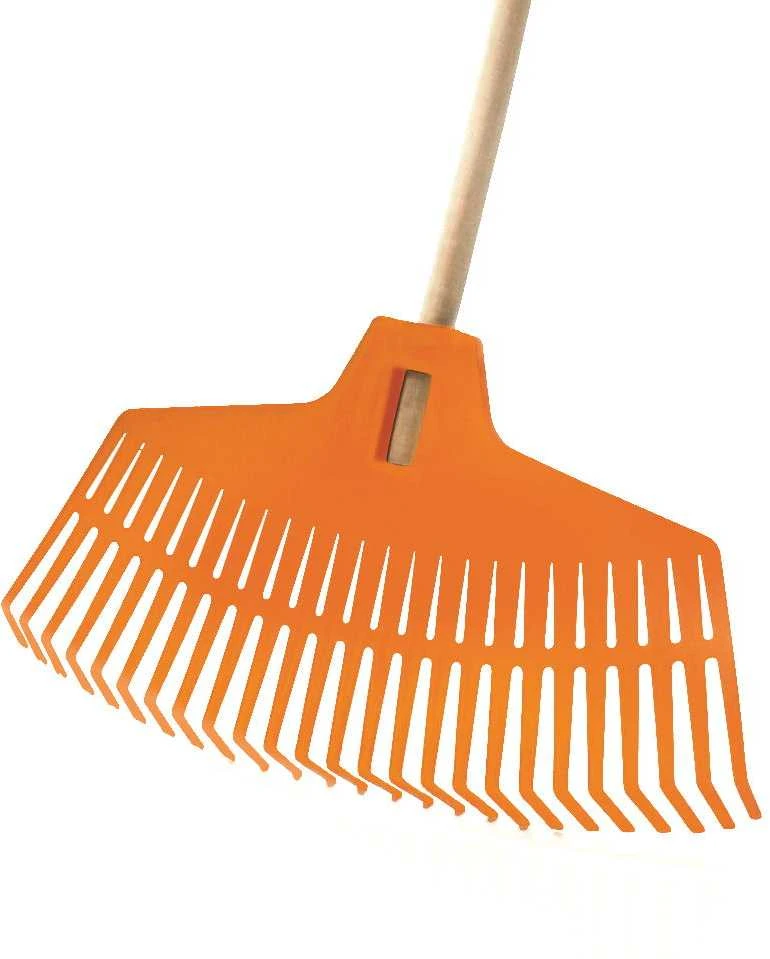 Prosperplast FOCUS PLASTIKINIS LAPŲ grėblys, ORANŽINĖ