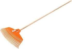 Prosperplast FOCUS PLASTIKINIS LAPŲ grėblys, ORANŽINĖ