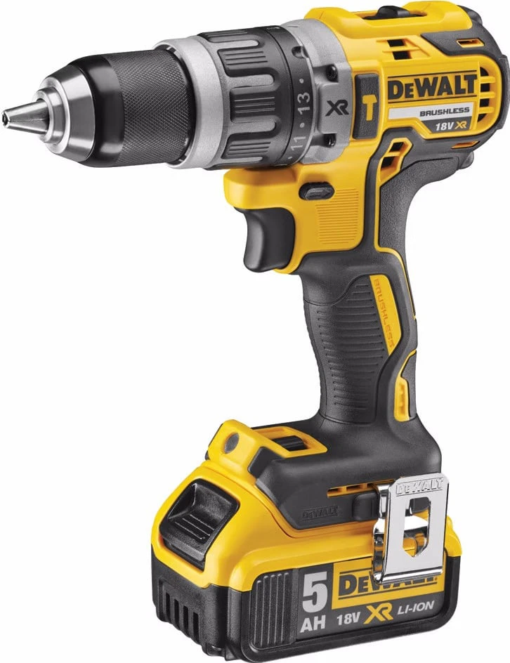 Grąžtas Akumuliatorinių įrankių rinkinys su akumuliatoriumi Dewalt DCK755P3T-QW, 18 V, 5 Ah