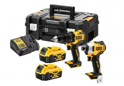 Grąžtas Akumuliatorinių įrankių komplektas DeWALT DCK2062M2T 18V 2x4.0Ah