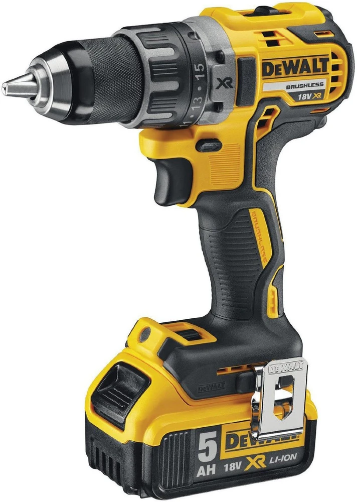 DeWALT akumuliatorinis suktuvas gręžtuvas DCD791P2, 18V, 70Nm, 2x5.0Ah