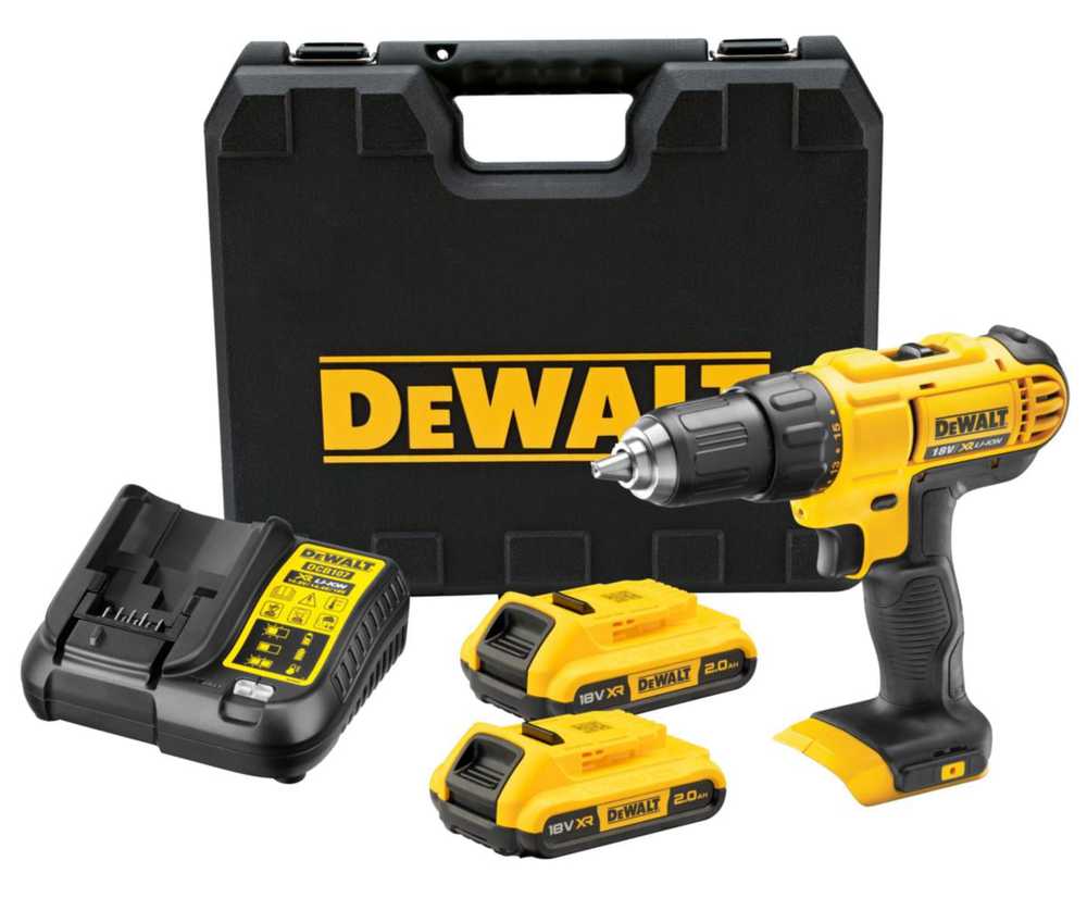 Grąžtas Akumulatora urbis ar bateriju Dewalt DCD771D2-QW, 18 V, 2x2Ah