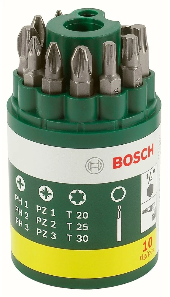 Grąžtas Atsuktuvų antgalių komplektas Bosch 2607019452, PZ2