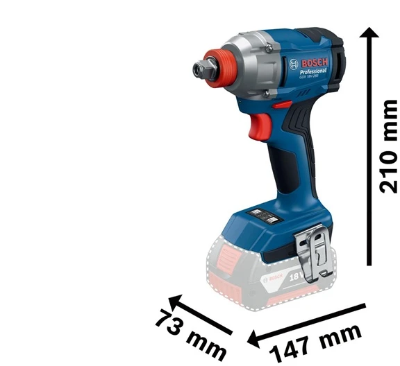 Smūginis suktuvas-veržliasūkis Bosch GDX 18V-285 Professional; 18 V (be akumuliatoriaus ir pakrovėjo)