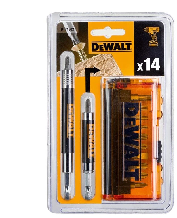 Atsuktuvų antgaliai Dewalt, 14 vnt.