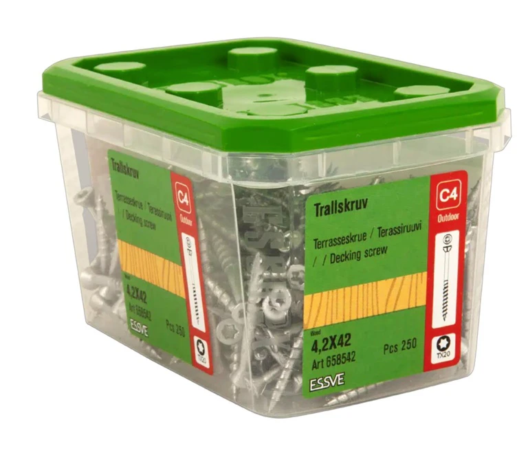 Grąžtas Essve TERRACE SCREWS 4.2X42 CORRSEAL 250PCS