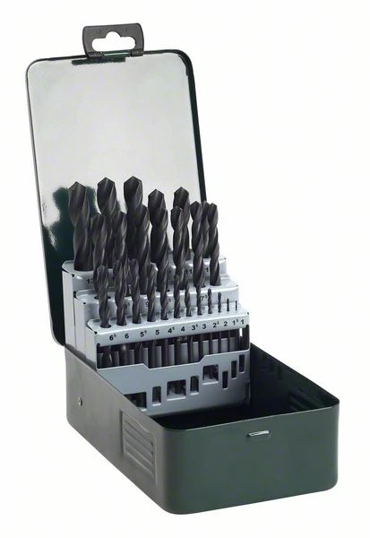 Grąžtas Bosch 25 vnt. HSS-R grąžtų kasetė