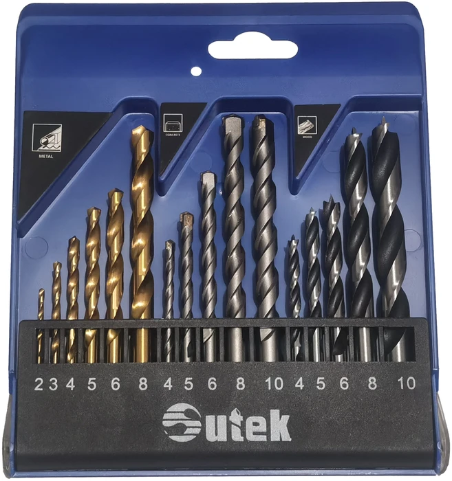 Grąžtas Kombinuotas grąžtų komplektas Sutek G811160 16vnt