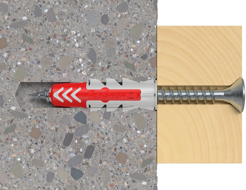 Grąžtas Kaištis Fischer DuoPower. 30 mm x 6 mm. 12 vnt.