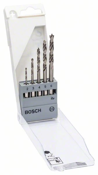 Grąžtas Medienos grąžtų komplektas Bosch, 2-6 mm, 5 vnt