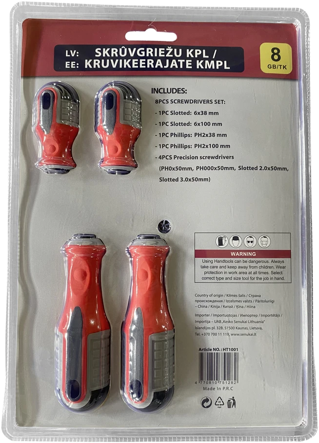 Grąžtas None Atsuktuvų rinkinys HT1001, 30 cm, 8 vnt.