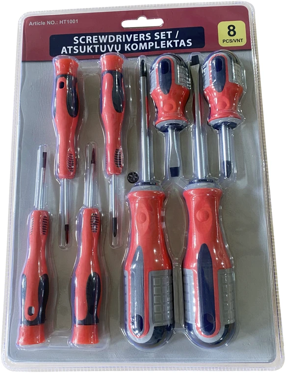 Grąžtas None Atsuktuvų rinkinys HT1001, 30 cm, 8 vnt.