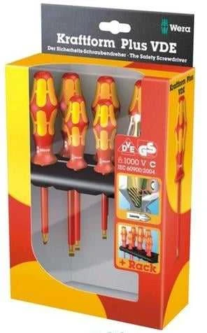 Grąžtas Atsuktuvų rinkinys Wera Kraftform WE05006148001, izoliuotas, 10 cm
