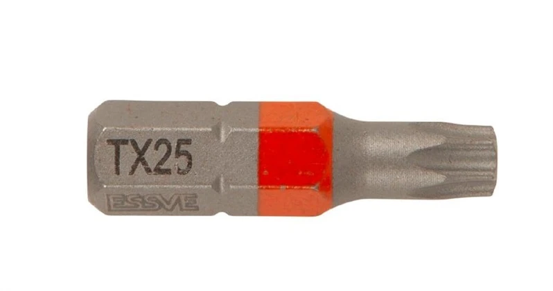 Grąžtas Essve Atsuktuvų antgaliai TX25 25 mm 3 vnt