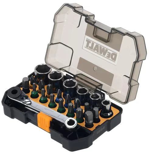 Grąžtas Sukimo antgalių komplektas DeWalt DT70906; 24 vnt.