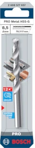 Grąžtas METAL DRILL BIT BOSCH 8.5X117MM HSS-G S