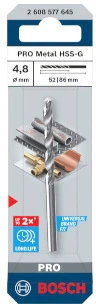 Grąžtas METAL DRILL BIT BOSCH 4.8X86MM HSS-G S