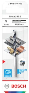 Grąžtas Bosch HSS TWIST DRILL BIT POINTTEQ 5.0MM
