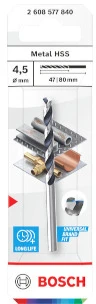 Grąžtas Bosch HSS TWIST DRILL BIT POINTTEQ 4.5MM
