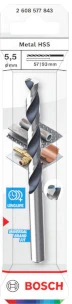 Grąžtas Bosch HSS TWIST DRILL BIT POINTTEQ 5.5MM