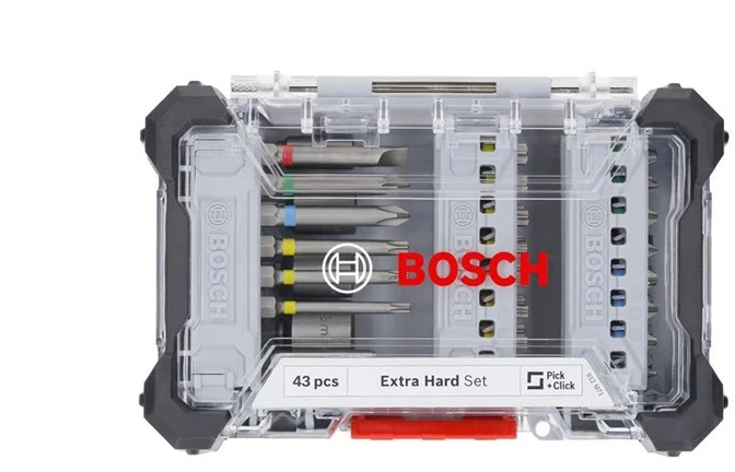 Grąžtas Atsuktuvų antgalių rinkinys Bosch. 43vnt.