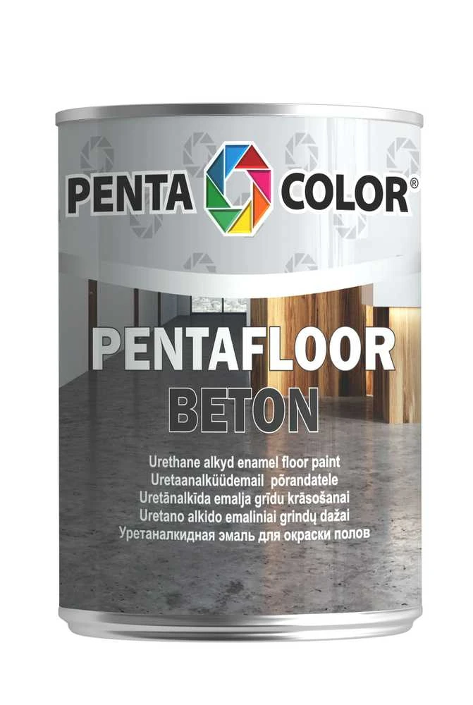 Pentacolor Dažai „PENTAFLOOR“ betonui, geltonai rudi, 0,9 l