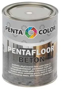 Grindų dažai Pentacolor Pentafloor Beton, balta sp., 0.9 l